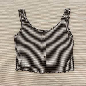 Gaze Stripped crop top sz s
